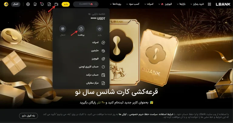 واریز تتر به لایت فارکس